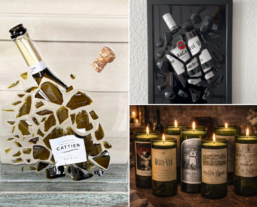 18 Upcycled Glass Bottle Decor Ideas which Bring a Classic Revival cover photo collage