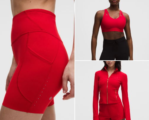 Lululemon RED cover photo collage