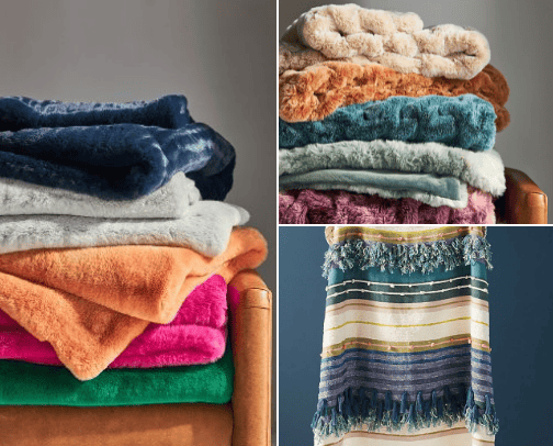 Throw Blankets cover photo collage