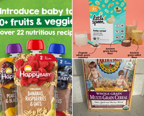 12 organic purées/snacks at Target ✅ cover photo collage