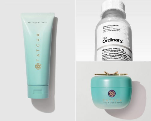 My full skincare routine cover photo collage