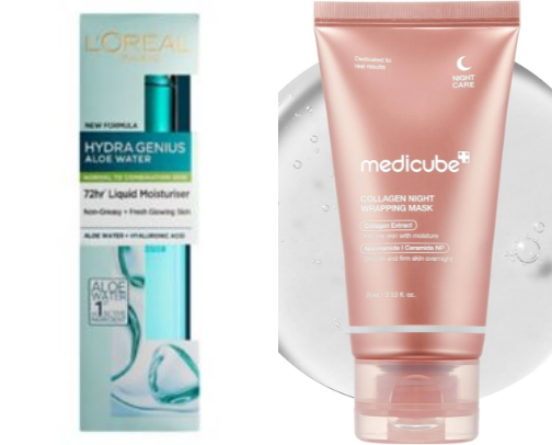 Glass, glowy skin will be coming your way with these products!!! cover photo collage