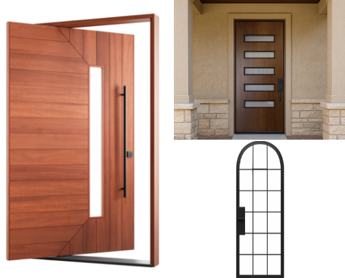 Modern Door Styles That Transform Your Home cover photo collage