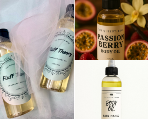 Hydrating Body Oils I Love cover photo collage