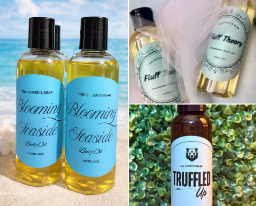 Hydrating Body Oils I Love cover photo collage