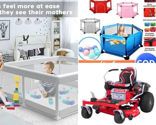 Baby Playpen and stroller cover photo collage