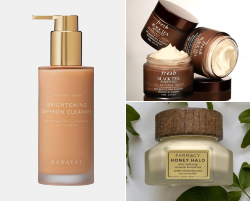 skincare favorites cover photo collage