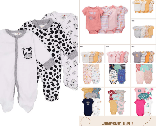 Recomendation oneset for newborn (0-18mo) cover photo collage
