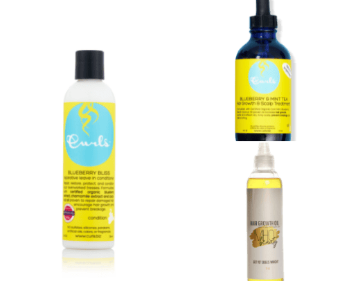 Hair products cover photo collage