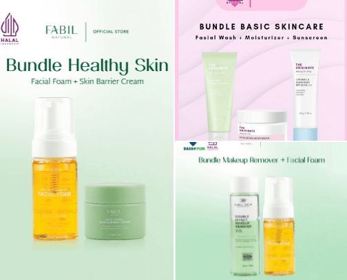 Skincare cover photo collage