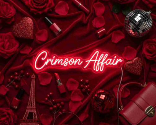 Crimson Affair cover photo collage