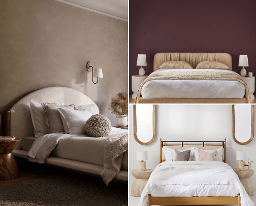 Aesthetic bedroom decor cover photo collage