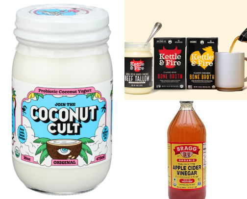 I healed my gut and helped my bloating with these products! cover photo collage