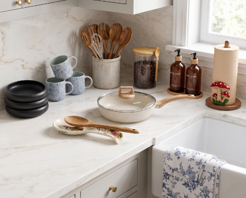 Mood Upgrade with Pretty Kitchenware cover photo collage