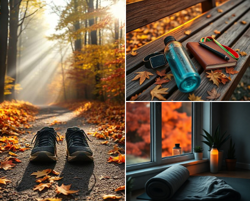 Leaf Your Limits Behind: The Fall Fitness Edit cover photo collage