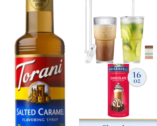 Fun and yummy drink essentials☕️🧋🧉 cover photo collage