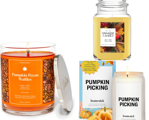 Cozy Glow: Fall Candle Favorites cover photo collage