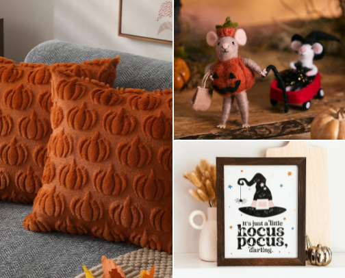 Enchanted Autumn: Cozy halloween decor cover photo collage