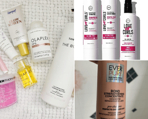 Hair Products cover photo collage