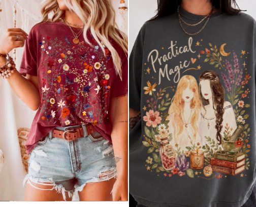 Cute & Aesthetic Graphic T-Shirts for Women cover photo collage