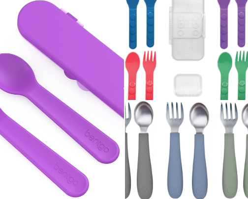 🍴 Best Kids Utensils for School Lunches! cover photo collage