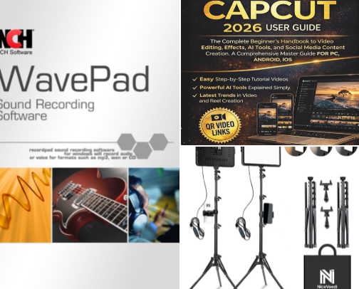 Content Creator Must Haves cover photo collage