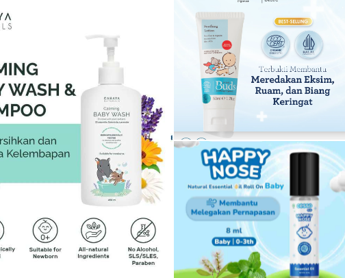 Baby Skincare for Sensitive Skin cover photo collage