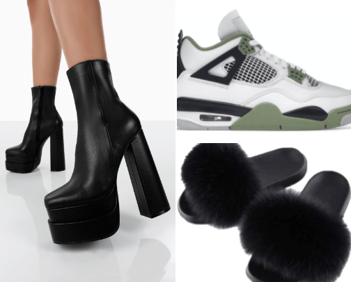 Footwear favorites cover photo collage