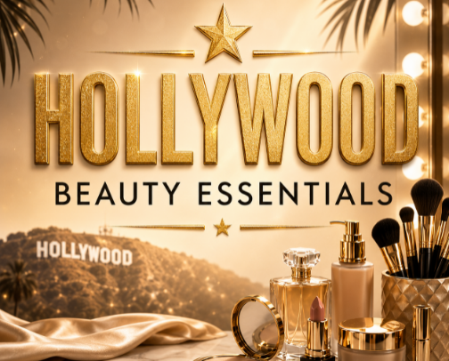 Hollywood Beauty Essentials cover photo collage