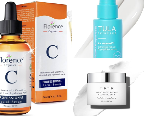 "Glowing Skin Essentials ✨ – Must-Have Night Serums" cover photo collage