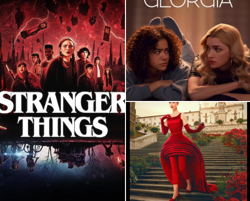 Netflix series cover photo collage