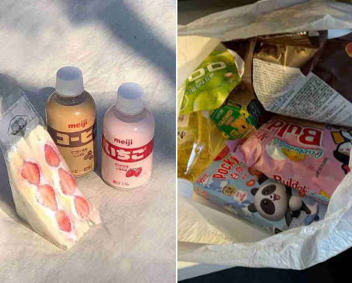 snacks & drinks ✶⋆.˚ cover photo collage