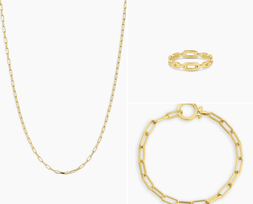 Best Gorjana Gold Jewelry Gifts Under $150 USA| Necklaces, Bracelets & Rings cover photo collage