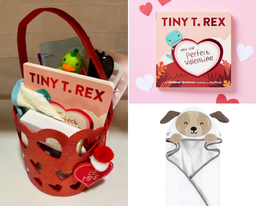 Baby Valentines Basket 🧺 🩵 cover photo collage