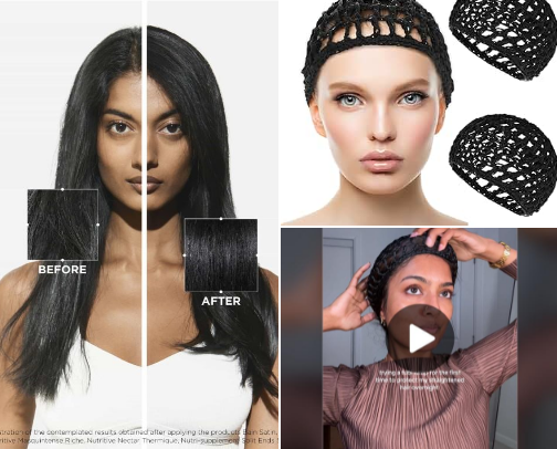 The ultimate guide for HEATLESS STRAIGHT hair! cover photo collage