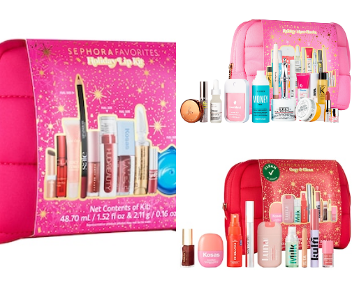 Holiday kits I want from Sephora ✨ cover photo collage