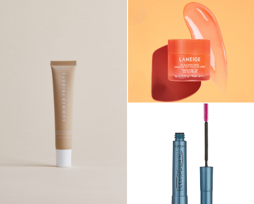 Makeup bag must haves cover photo collage
