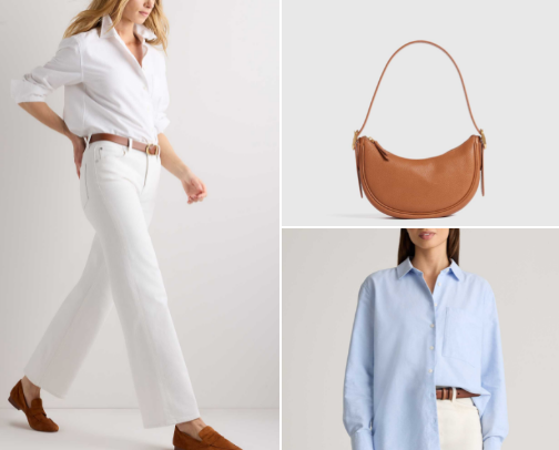 Coastal stripe inspo fashion finds cover photo collage