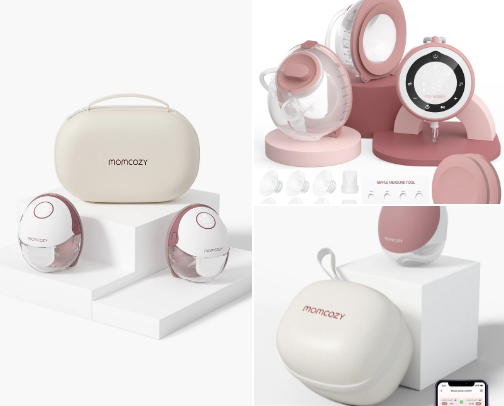Breastfeeding pumps cover photo collage
