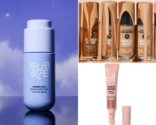 Affordable makeup + skincare cover photo collage