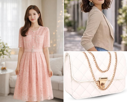 Korean outfit cover photo collage
