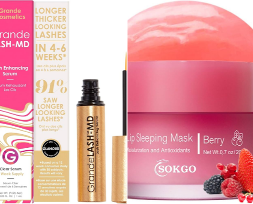 Glow up products cover photo collage