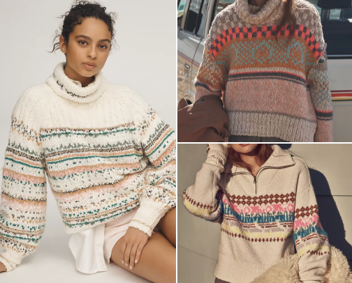 Cute Sweaters on SALE @ ANTHROPOLOGIE cover photo collage