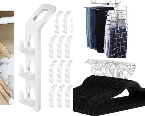 15 Space-Saving Hangers That Instantly Double Your Closet Space (A Small Apartment Survival Guide) cover photo collage