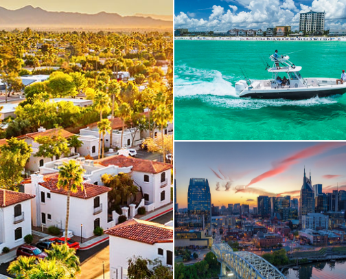 Vacation getaways cover photo collage