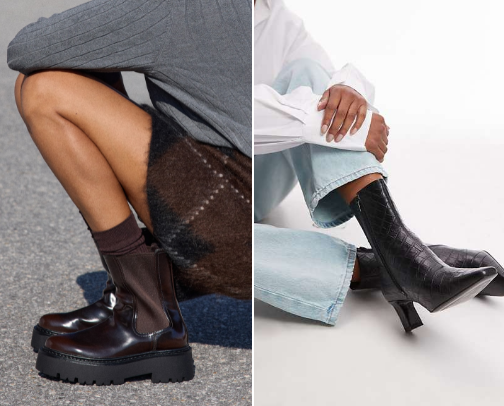 cool & cozy shoes for fall and winter cover photo collage