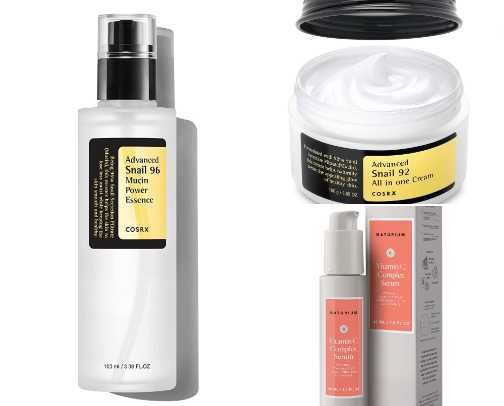 Skin care cover photo collage