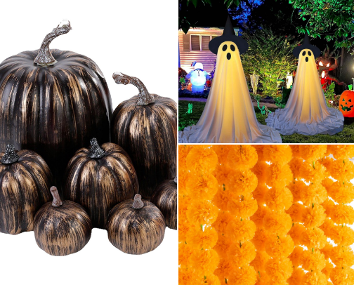 Fall decorations cover photo collage