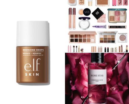 Beauty product cover photo collage