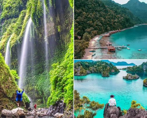 Menjelajahi Surga Tersembunyi: 10 Destinasi Wisata Terbaik di Indonesia cover photo collage